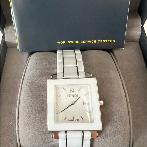 Fendi | Accessories | Fendi Womens White Ceramic Watch  display picture 1